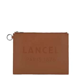 Essential Zip Pouch L Camel