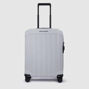 PQ-Light 4-Rollen-Kabinentrolley Grigio Chiaro