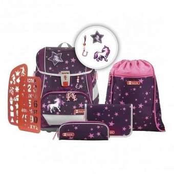 2in1 Plus Schulrucksack-Set 6tlg. unicorn